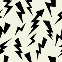Seamless pattern of thunderbolt , vector illustration