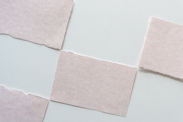 Fototapeta premium light pink paper arranged in a checkered pattern