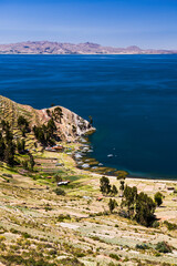 Isla del Sol (Island of the Sun), Lake Titicaca, Bolivia, South America