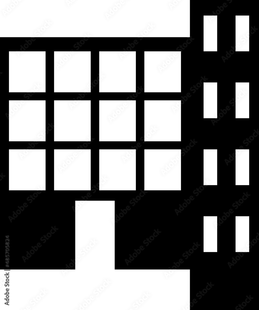 Aufkleber building element in flat simple style on white background..eps