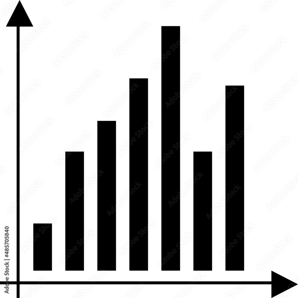 Poster chart element in flat simple style on white background..eps