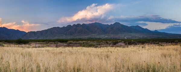 Dramatic Andes Mountains landscape surrounding Mendoza, Mendoza Province, Argentina, South America