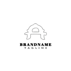 fireman hat logo design template icon vector illustration