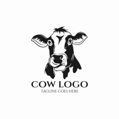 Cow logo vector