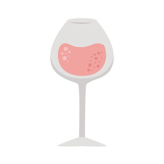 pink wine cup
