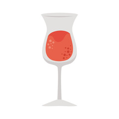 red cocktail cup