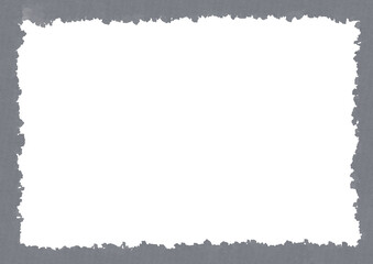 灰色の水彩画フレーム　グレー素材