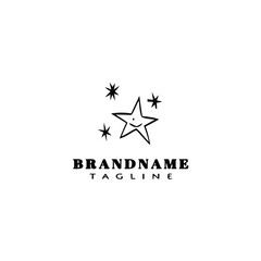 Obraz premium star logo icon design template vector cute