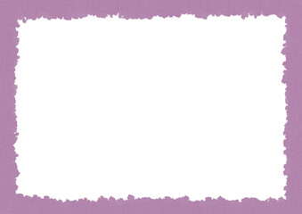 紫色の水彩画フレーム　パープル素材