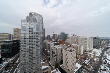Younge and Davisville ave condos and apartments being built  and city scape 
