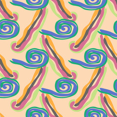 Motley multicolor seamless pattern