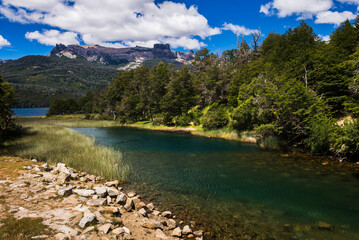 Lake Falkner (Lago Falkner), part of 7 lakes route, Bariloche (aka San Carlos de Bariloche), Rio Negro Province, Patagonia, Argentina, South America