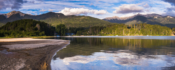 Nahuel Huapi Lake (Lago Nahuel Huapi), Las Balsas Bay, Villa la Angostura, Neuquen, Patagonia,...