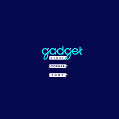 logotype of Gadget cursive text design