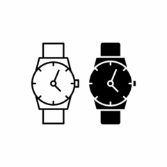 hand watch icon vector