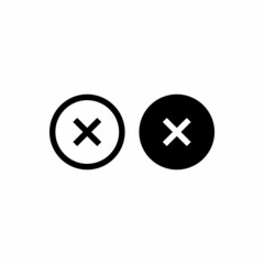 Fototapeta premium close icon vector