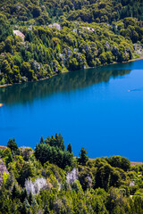 Forest and lake at San Carlos de Bariloche, Rio Negro Province, Patagonia, Argentina, South America
