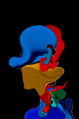 Modern shape and color design background, Gradient colorful abstract background