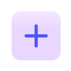 Obraz premium Add Button Flat Icon