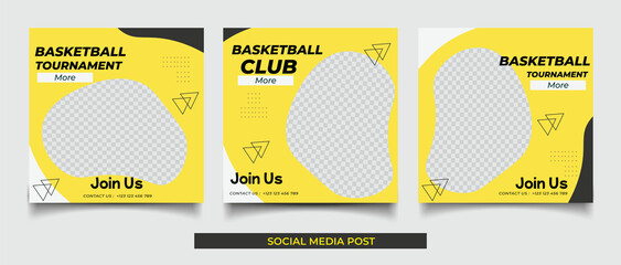 Instagram posts collection for basketball club