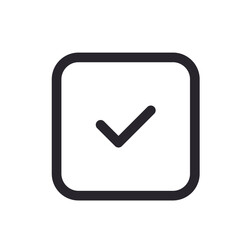 Checklist Button Flat Icon