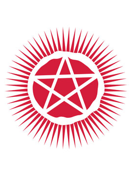 Logo Leuchtendes Pentagramm 