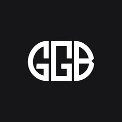 GGB letter logo design on black background. GGB creative initials letter logo concept. GGB letter design.