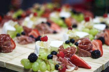 dessert with berries