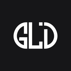 GLD letter logo design on black background. GLD creative initials letter logo concept. GLD letter design.