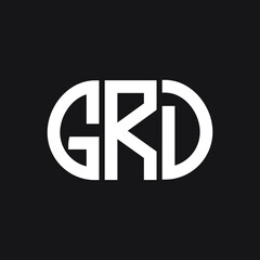 GRD letter logo design on black background. GRD creative initials letter logo concept. GRD letter design.