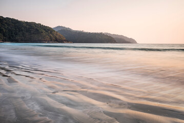 Paradise Beach at sunset (Sar Sar Aw Beach), Dawei Peninsula, Tanintharyi Region, Myanmar (Burma)