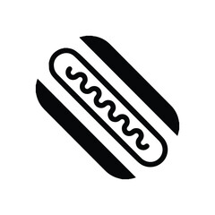 Eating food or hotdog icon