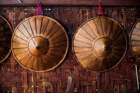 Traditional hats at Inle Lake, Shan State, Myanmar (Burma)