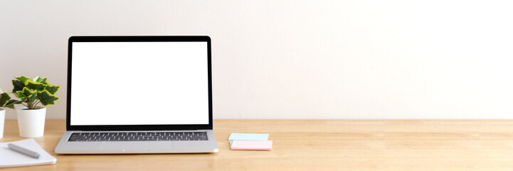 Laptop computer screen mockup, template background banner, Laptop computer with blank screen,...