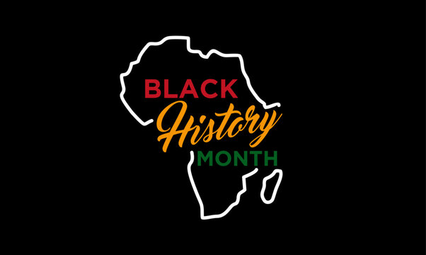 Black history month celebration illustration design