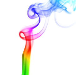 Colorful abstract rainbow smoke.
