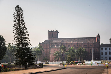 Fototapeta na wymiar Basilica of Bom Jesus, UNESCO World Heritage Site in Old Goa, Goa, India