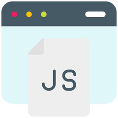 javascript flat icon