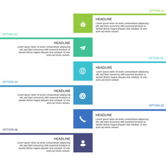 Steps business timeline process infographic template design with icons