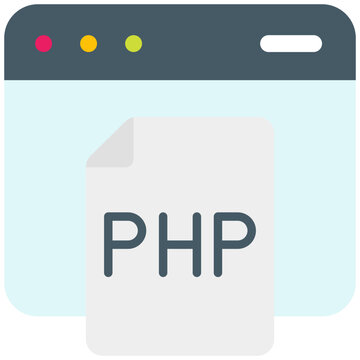 php flat icon