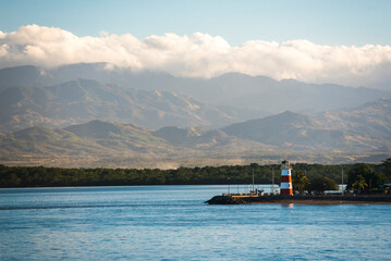 Gulf of Nicoya at sunrise, near Punta Arenas, Costa Rica, Central America