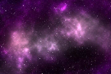 Fototapeta na wymiar Nebula and galaxies in space. Abstract cosmos background for web banner