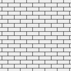 White brick wall. 
repeating texture of brickwork. vector illustration.