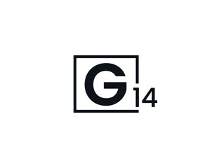 G14, 14G Initial letter logo