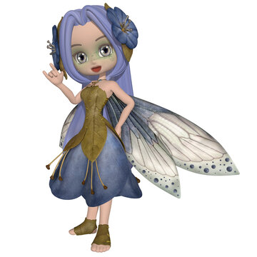 3d illustration of an cute toon fairytale figure