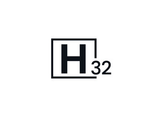 H32, 32H Initial letter logo
