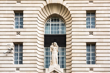 Architectural details in central London, South Bank, London, England