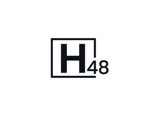 H48, 48H Initial letter logo