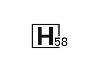 H58, 58H Initial letter logo
