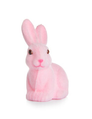 Cute Easter bunny on white background